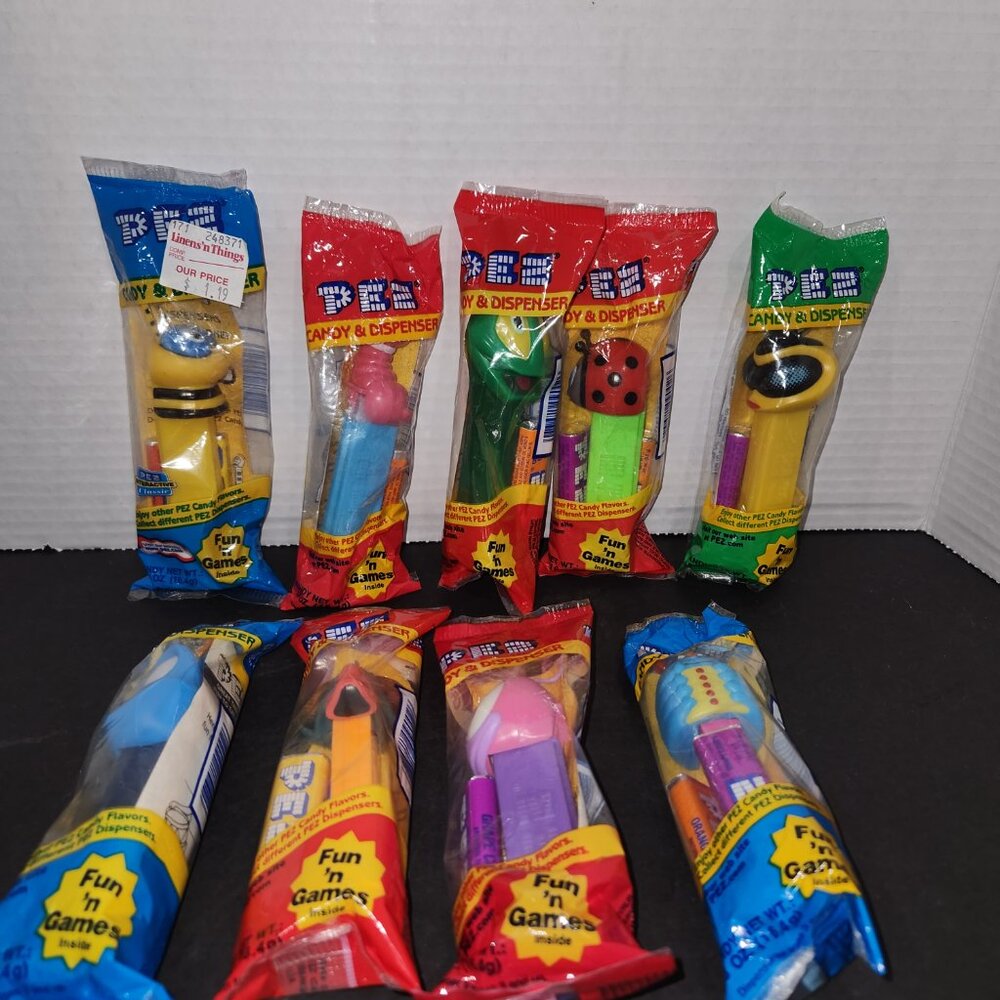 Vintage Lot of 9 A Bug Life's Friends PEZ Disney/Pixar Pez Candy Dispenser 2000s